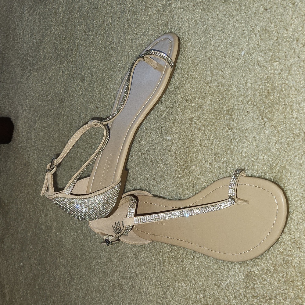 Embellished Flat Sandal